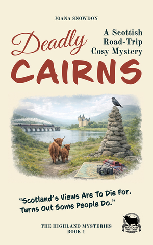 DEADLY CAIRNS: A Scottish Road-Trip Cosy Mystery