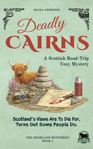 DEADLY CAIRNS: A Scottish Road-Trip Cosy Mystery